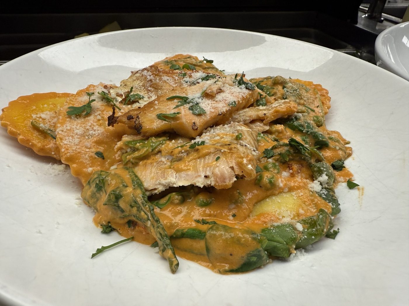 Salmon Ravioli
